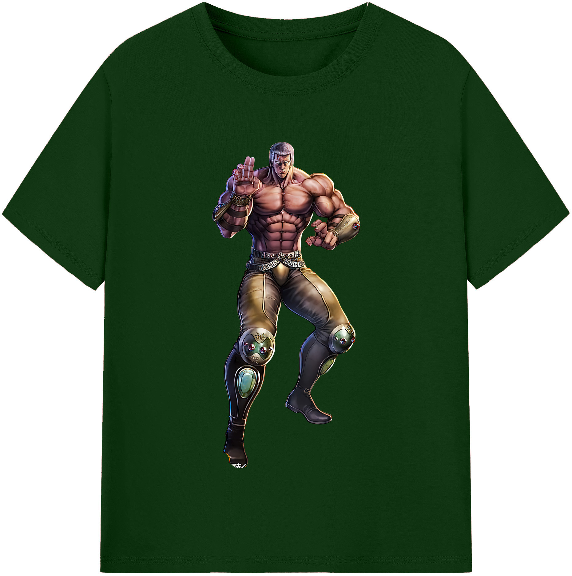 （画像用） 北斗の拳 Fist of the North Star 綿100％半袖Tシャツ（フロントプリント）